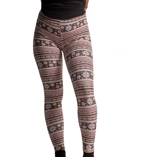 Pantalon Navideño Rosado con Gris