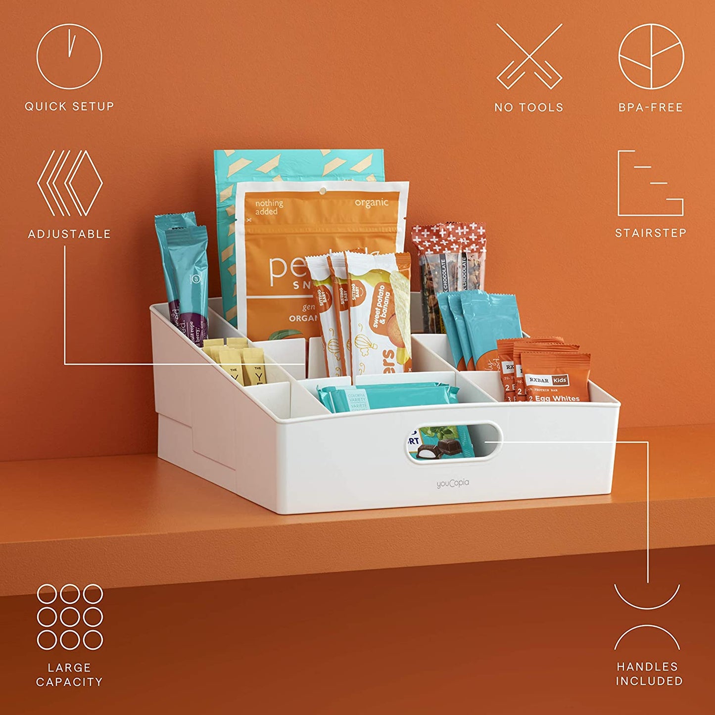 Adjustable  Snack Bin  Large