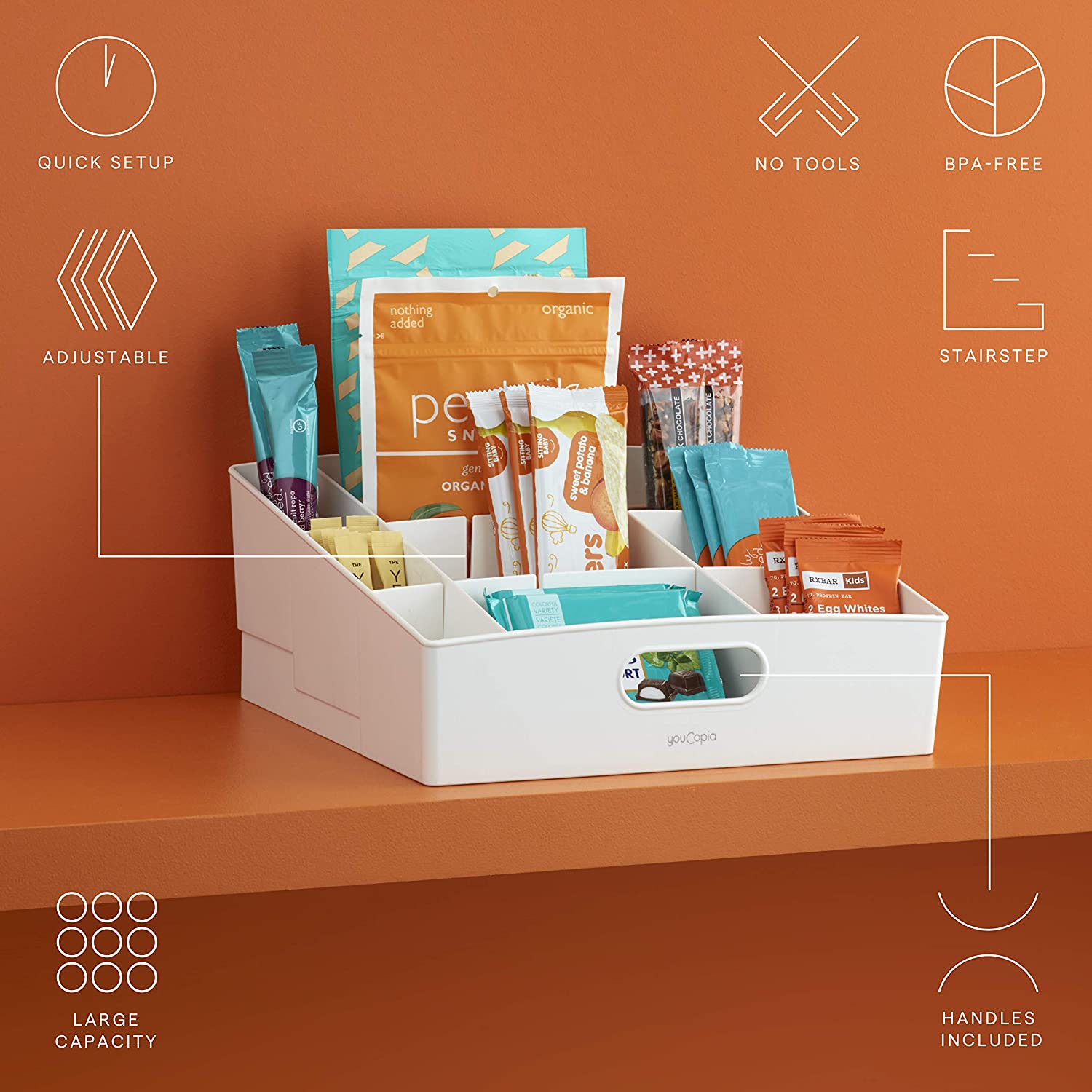Adjustable  Snack Bin  Large