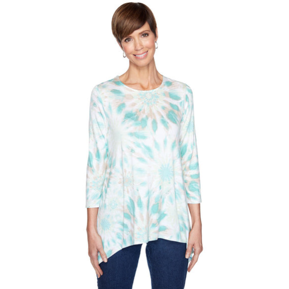 Plus Sunburst Tie-Dye Top Ruby Rd X