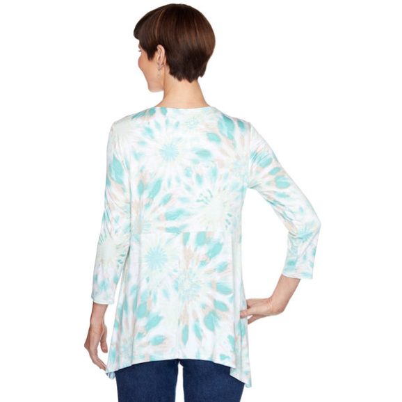 Plus Sunburst Tie-Dye Top Ruby Rd X