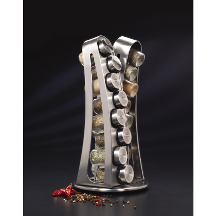 16 Jars Stainless Steel Spice Rack