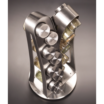 16 Jars Stainless Steel Spice Rack