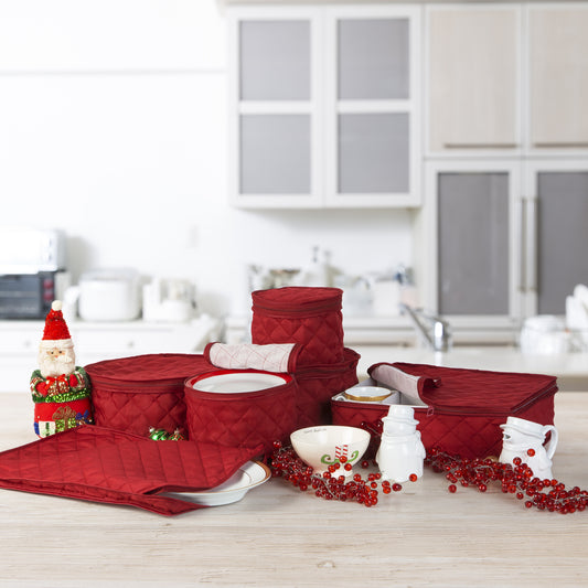 Quilted Six Piece China Storage Starter Set