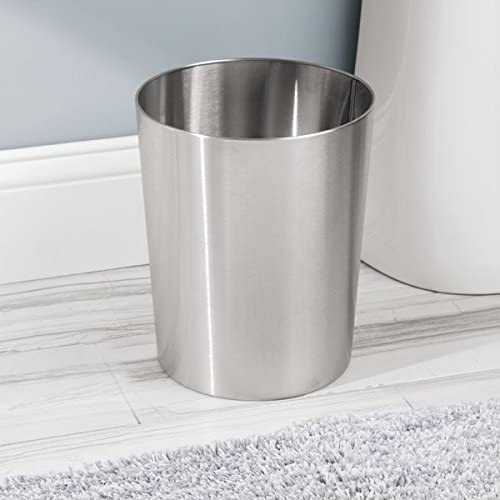 Round Waste Can Brushed