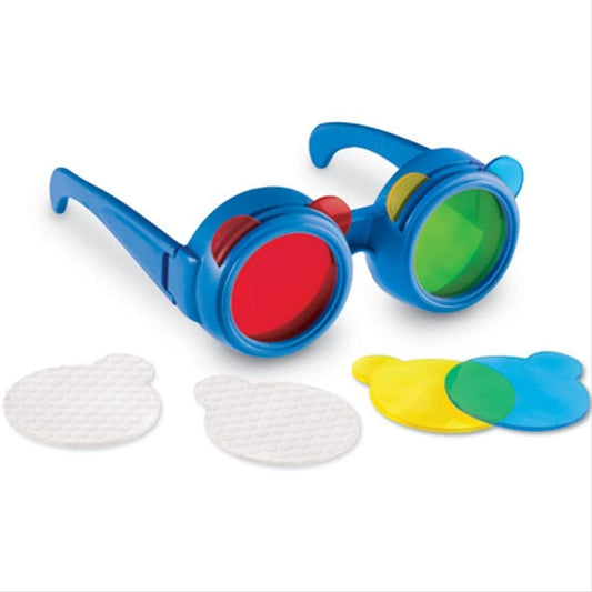 Color mixing glasses