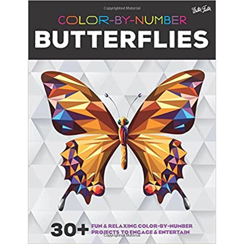 COLOR BY NUMBER BUTTERFLIES