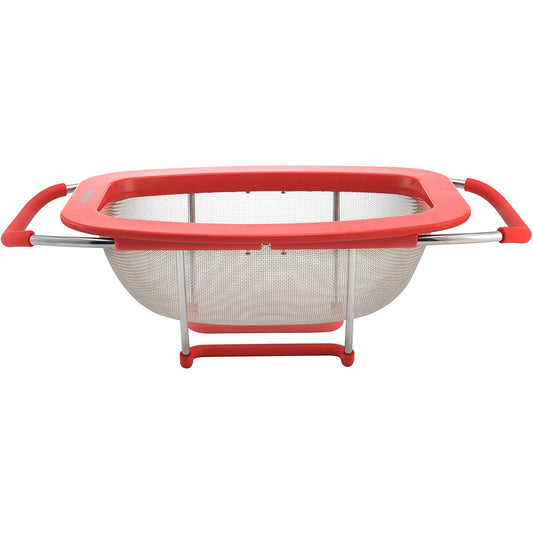 EXPANDABLE COLANDER RED