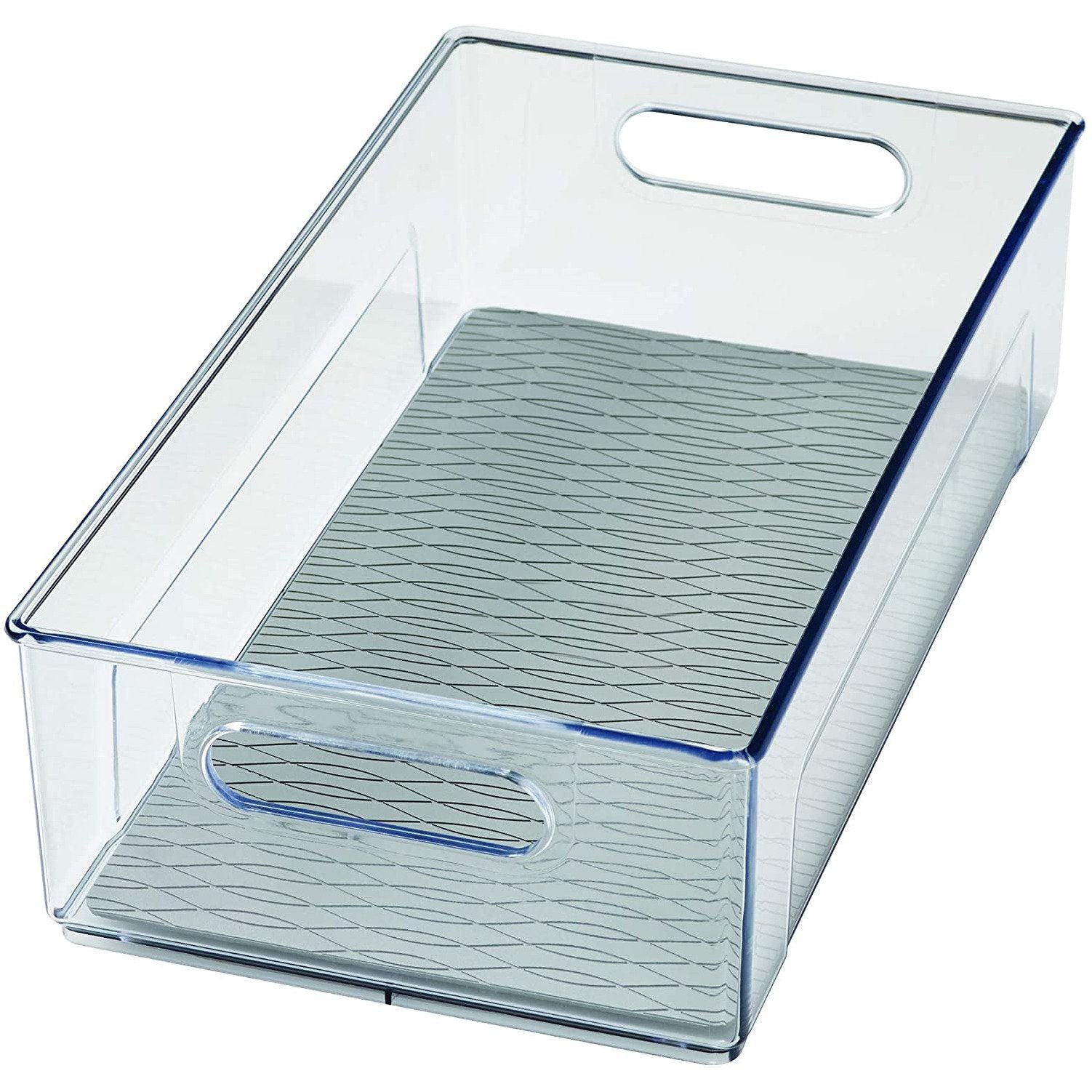 Fridge Bin clear Grey