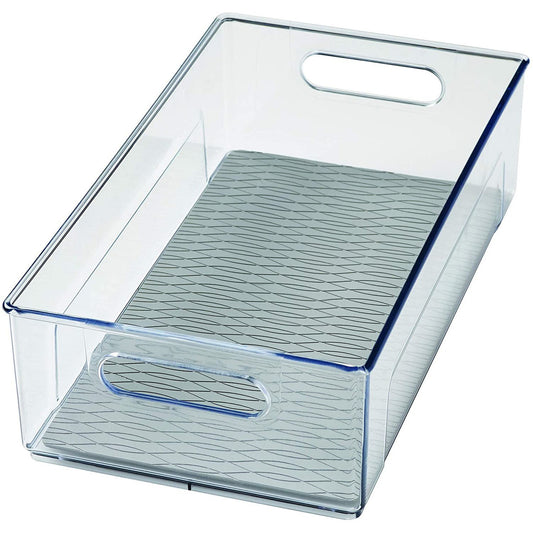 Fridge Bin clear Grey