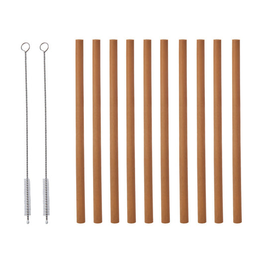 BAMBOO REUSABLE  STRAW  SET