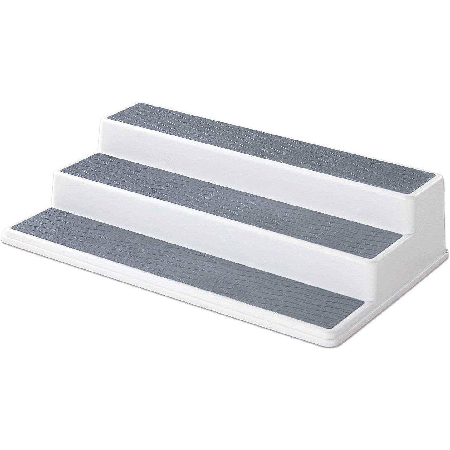 Non-Skid 3-Tier Spice Pantry Kitchen Cabinet Organizer 15" Gray