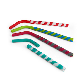 Set of 4 Reusable silicone straws