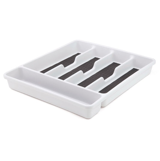 5 COMPARTMENT DRAWER ORGANIZER  WHITE