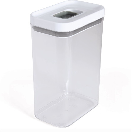 Set of 3  Rectangular Clear Storage Containers