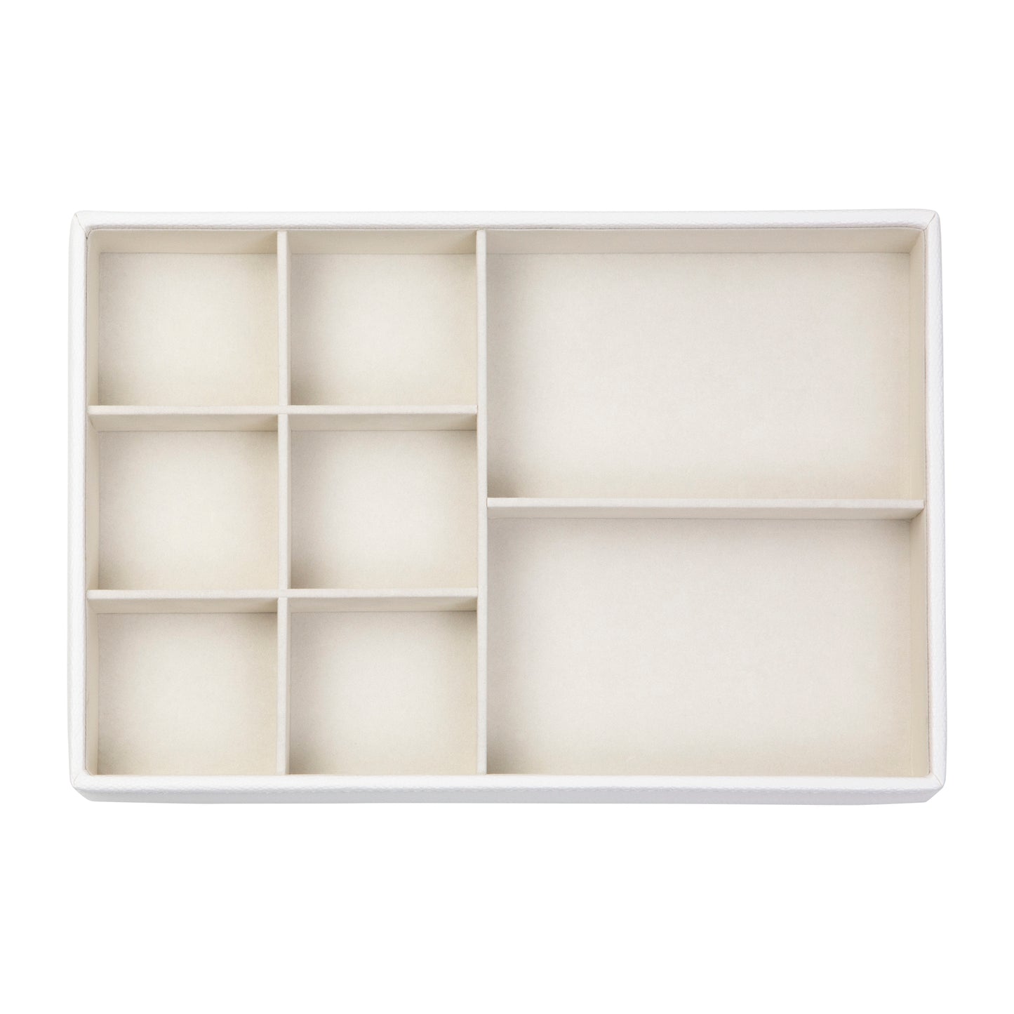 Jewelry  Organizer 8-Compartment  White