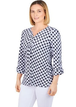 Blouse Black/White - Ruby Rd