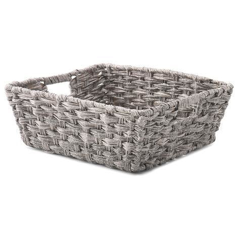 Split Rattique Shelf tote Grey wash