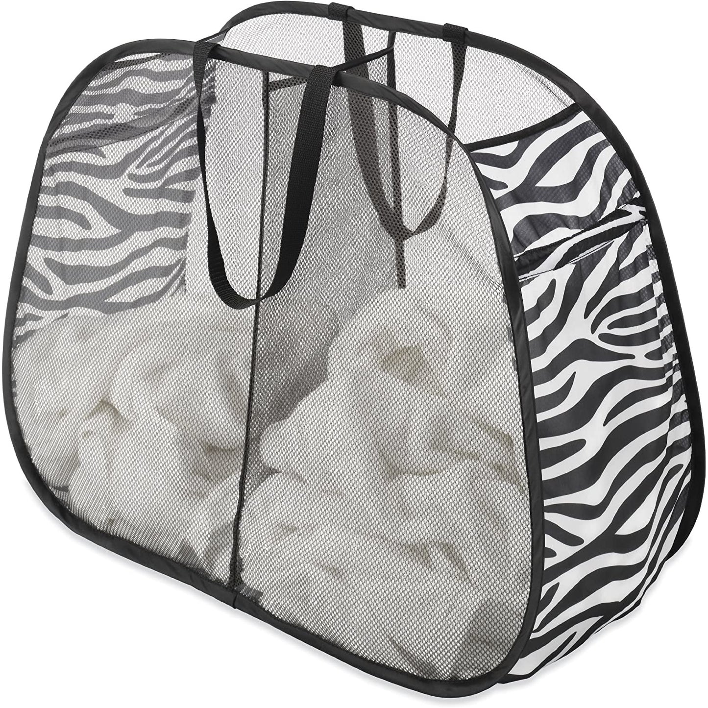 Pop and Fold Double Hamper Zebra