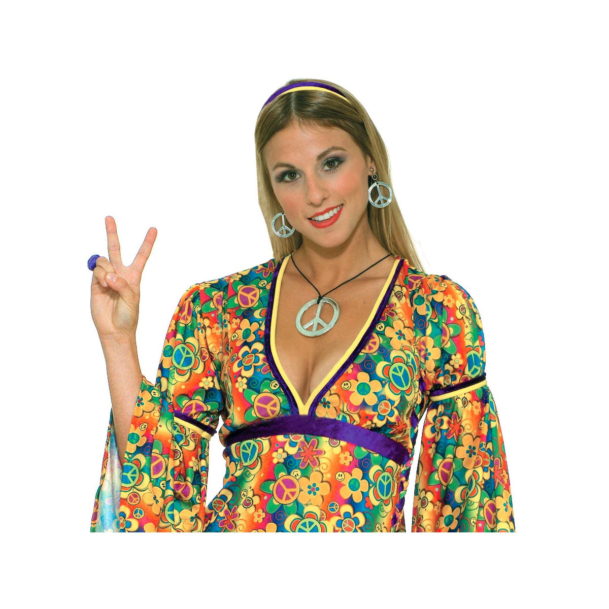 Collar y pendientes hippies