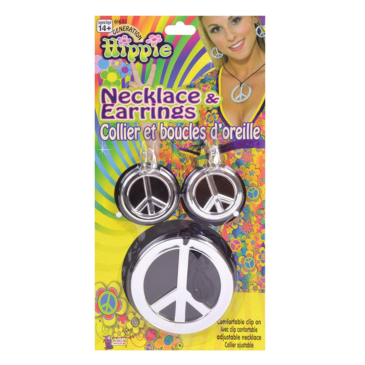 Collar y pendientes hippies