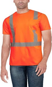 Class 2 Short Sleeve Safety Tei Orange