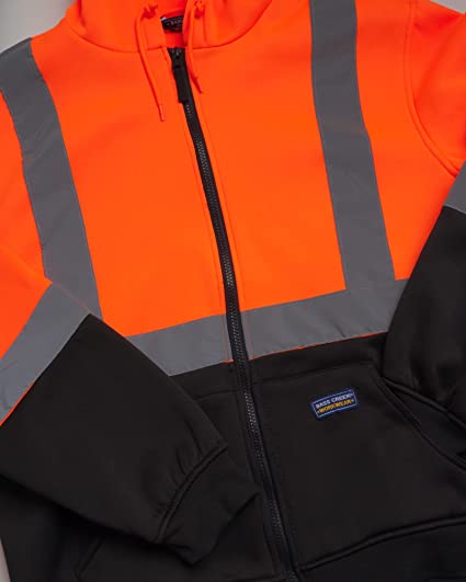 Class 3 Safety Hoodie Neon Orange
