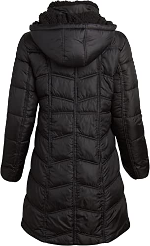 Down Blend Jacket W Woobie T Black
