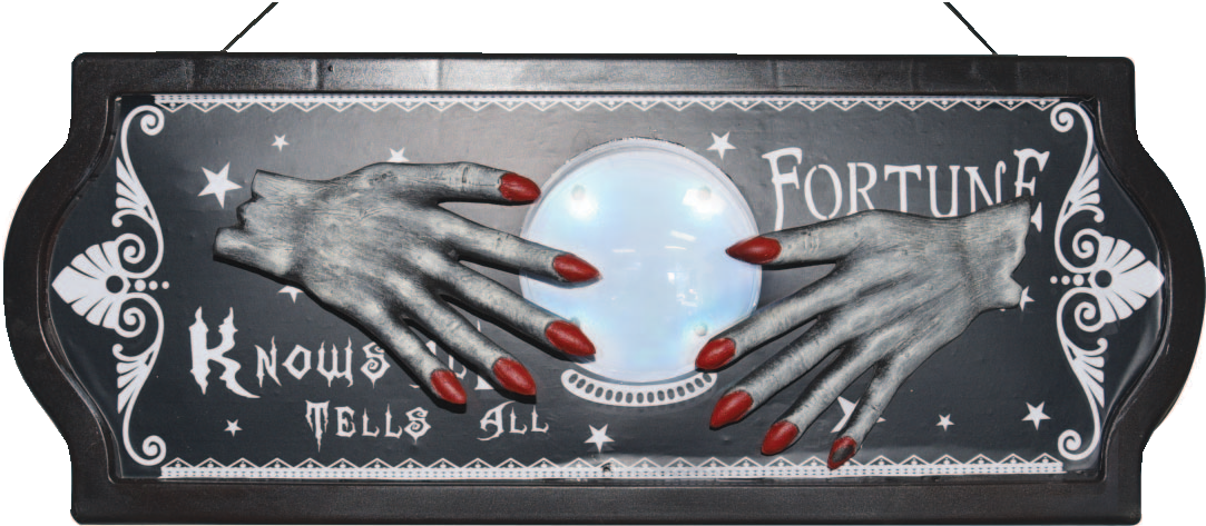 Animated Witch Hands Sign