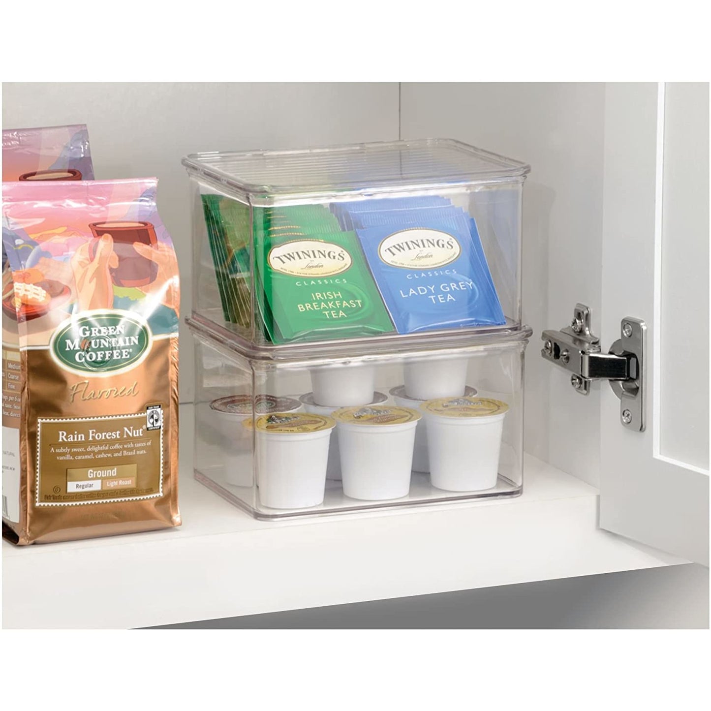 KITCHEN BINZ STACKABLE BOX 5.5" X 6.6" X 3.7" CLEAR