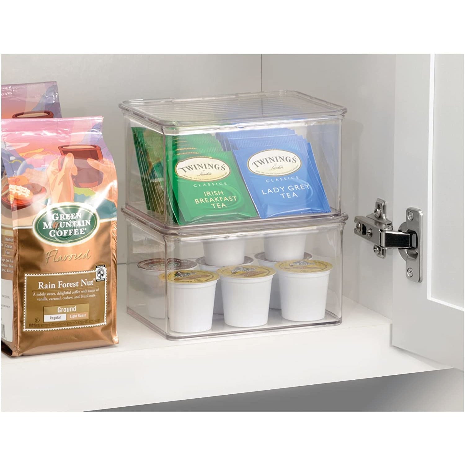 KITCHEN BINZ STACKABLE BOX 5.5" X 6.6" X 3.7" CLEAR