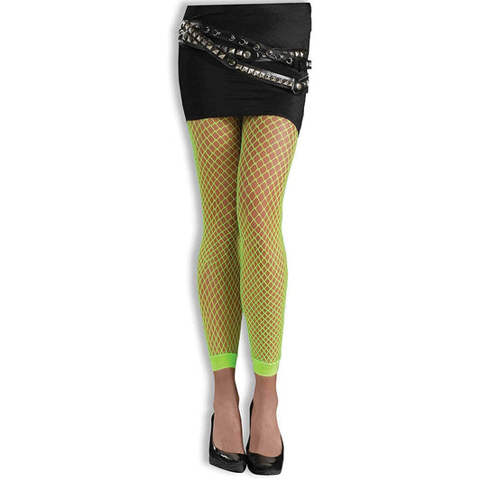 Green Neon Fishnet leggings