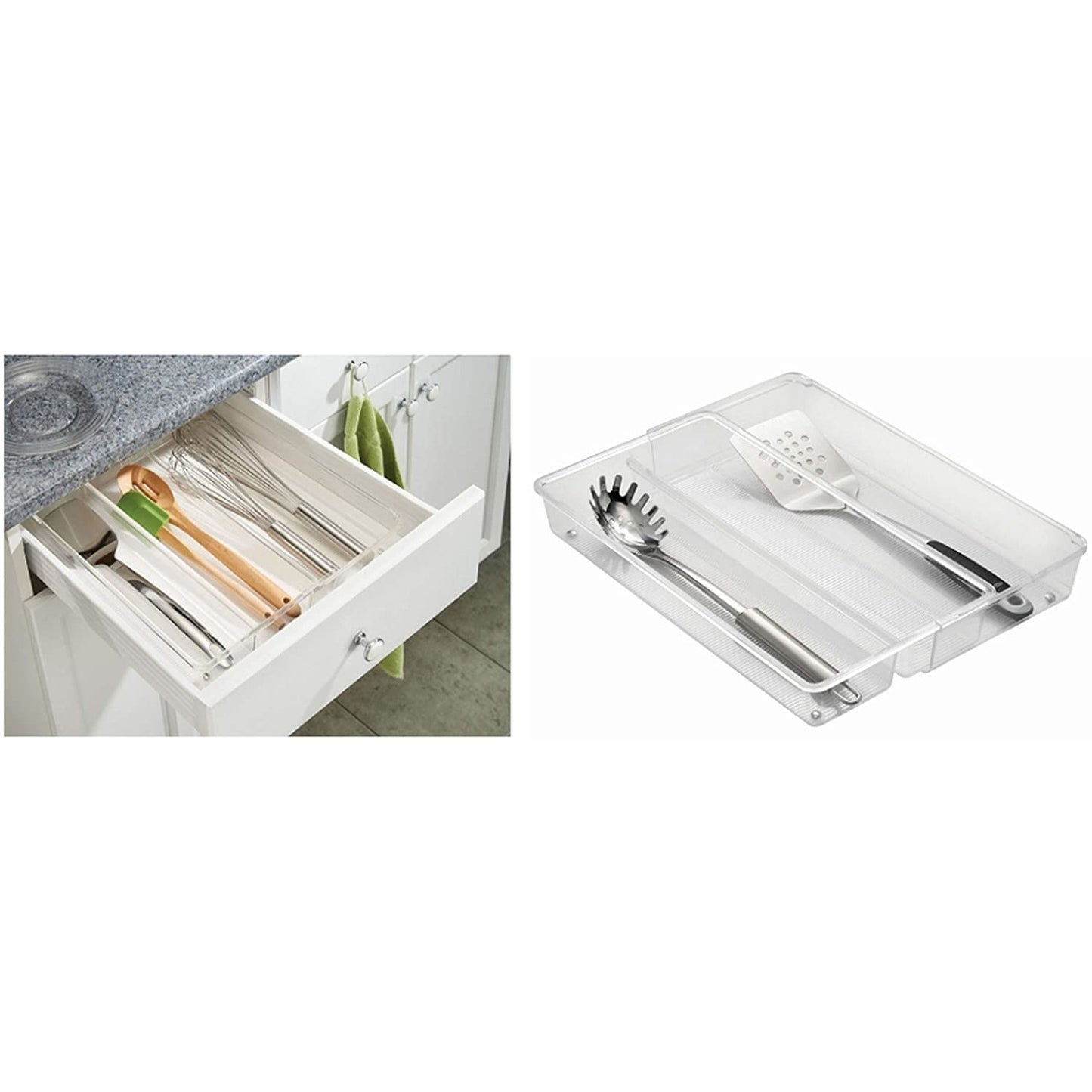 Expandable Drawer Organizer 8" x 15" x 2.5" Clear