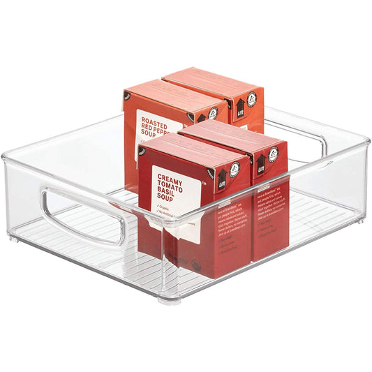 Contenedor con asas transparentes 8"x10"x3"