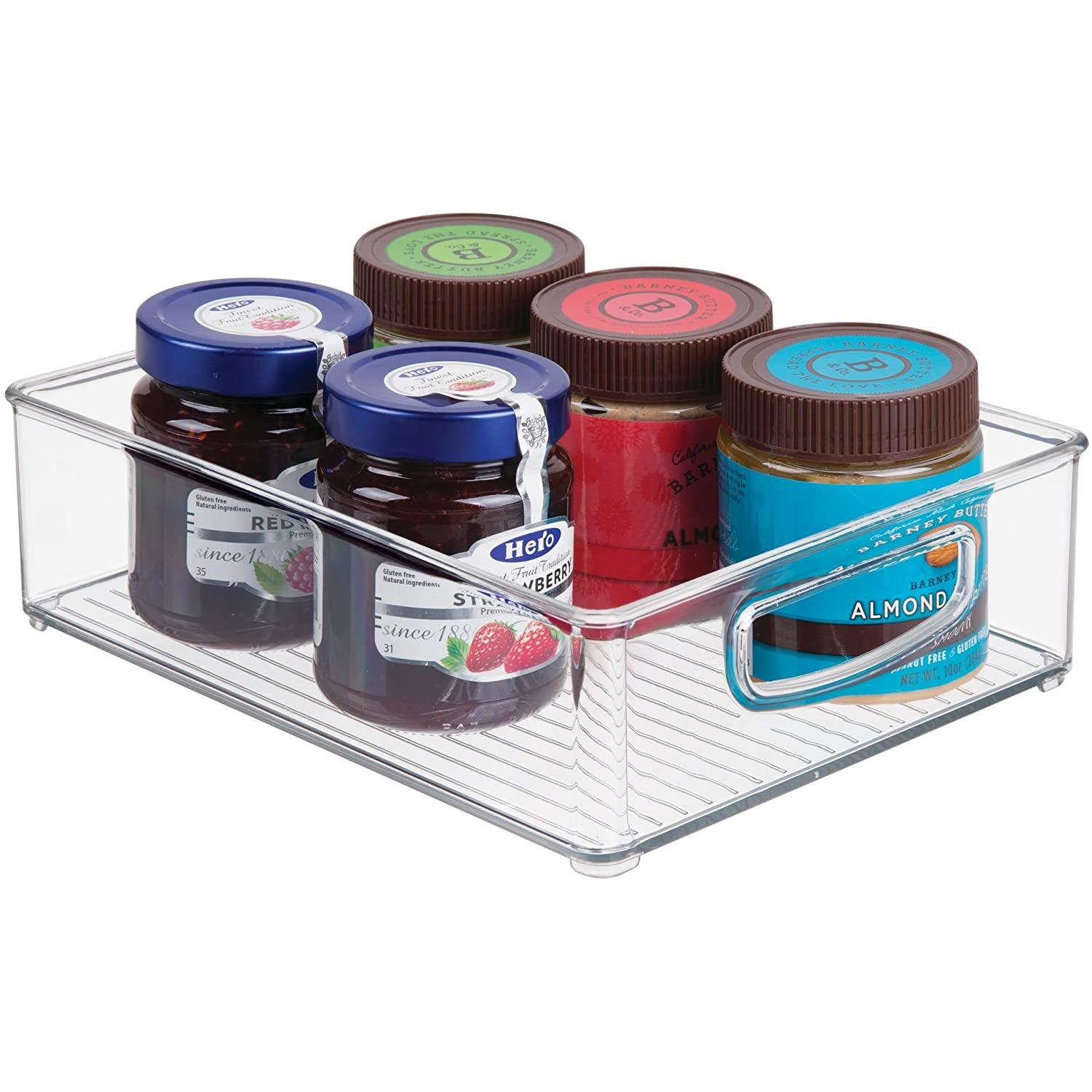 Contenedor con asas transparentes 8"x10"x3"