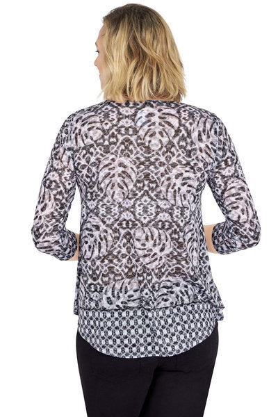 Blouse Black Multi - Ruby Rd
