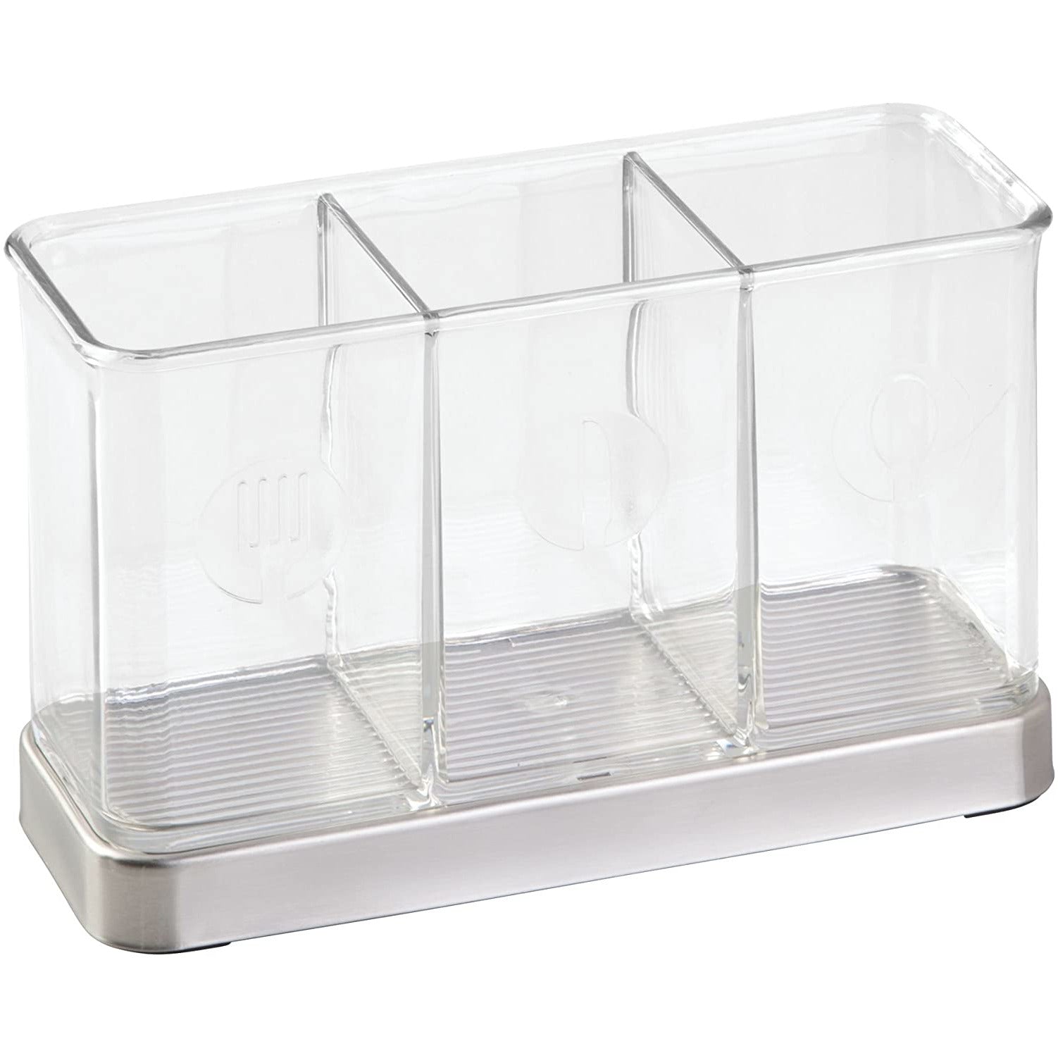 Forma 2 Flatware Organizer Brushed SS/Clear