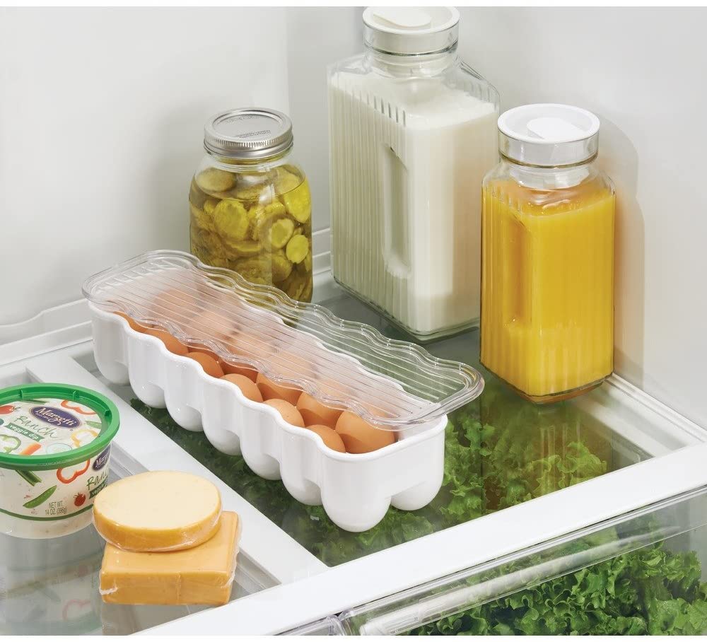 White/Clear Fridge Binz Egg Holder