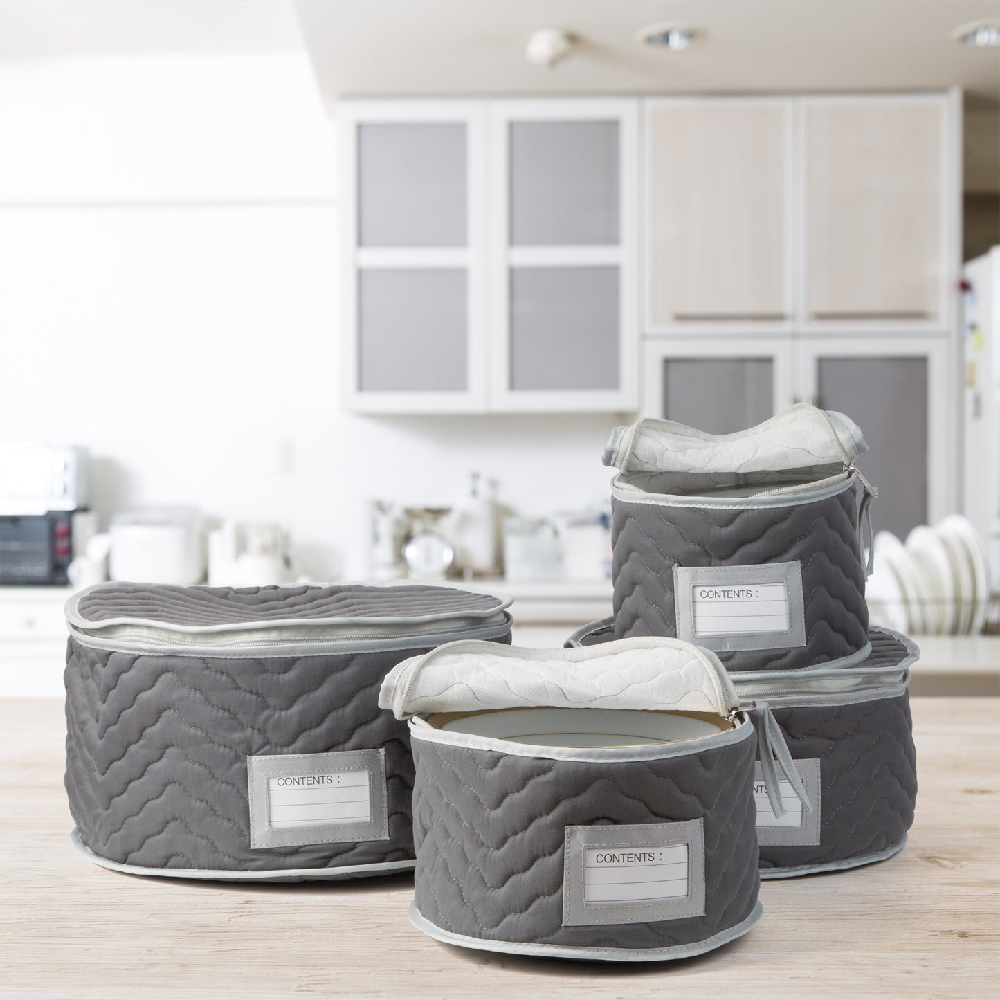 Deluxe Microfiber Plate Case Storage Set