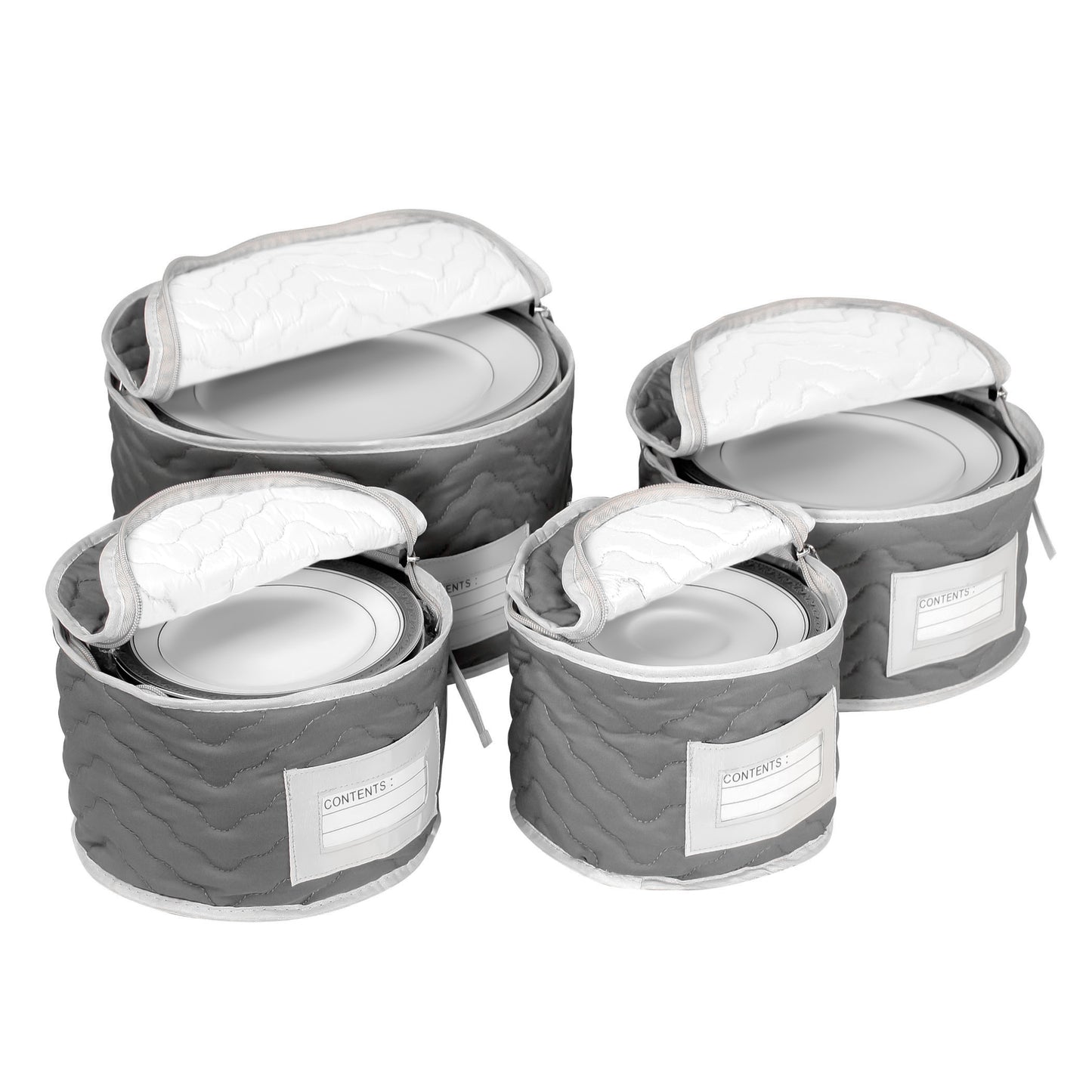 Deluxe Microfiber Plate Case Storage Set