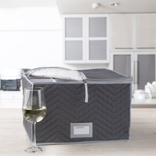 Deluxe Microfiber Stemware Chest