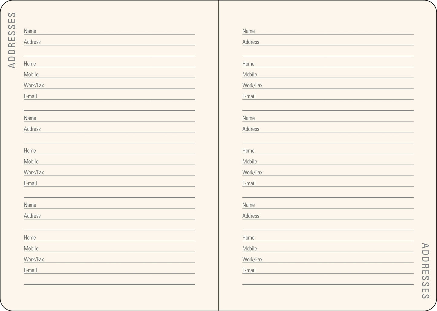 2023 Lavender Wild Flowers Weekly Planner