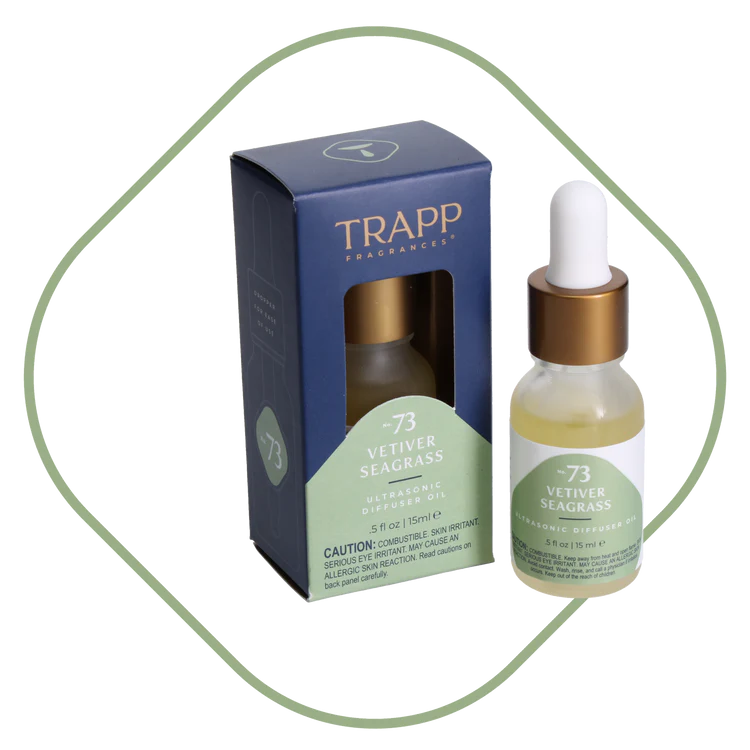 No. 73 Vetiver Seagrass 0.5 oz. Ultrasonic Diffuser Oil