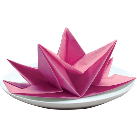 FANCY FOLD NAPKINS PINK