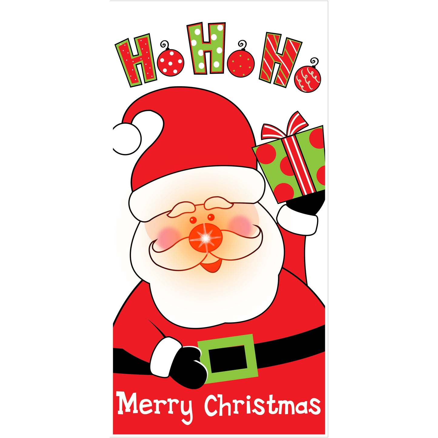 SANTA LIGHT UP DOOR COVER