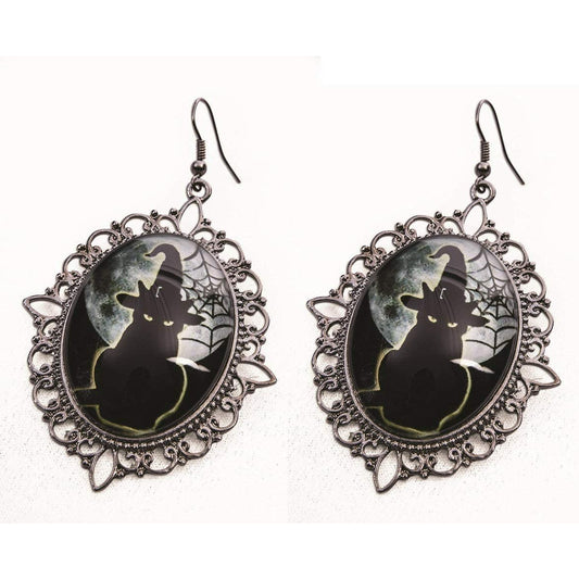Witch & Wizard Cameo earring