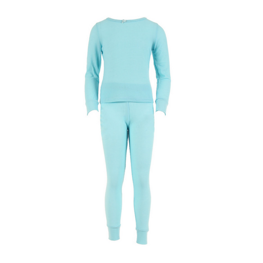 Girls Thermal 2 pc set Green
