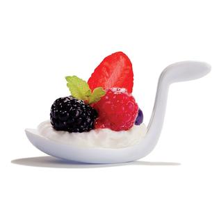 White Appetizer Holder set of 6