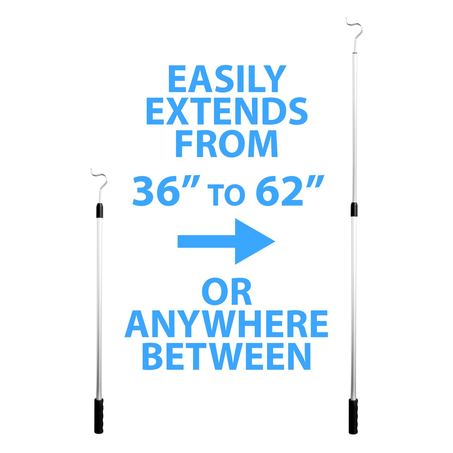 Adjustable High Reach Sheperd's Hook