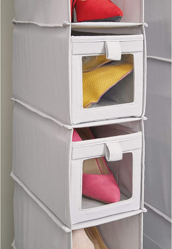 Evie View Front Slim Drawer (Set of 2) Gray